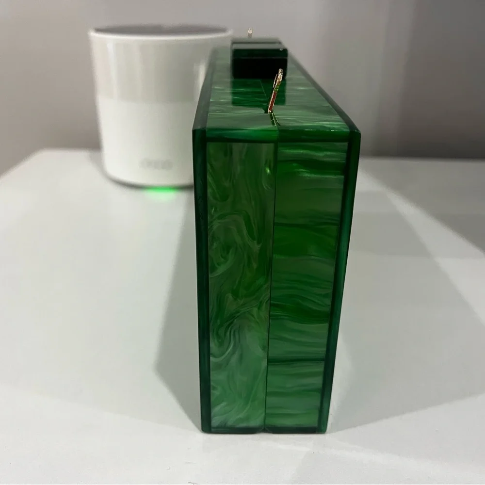 Green Evil Eye Acrylic Clutch - Picture 7 of 7